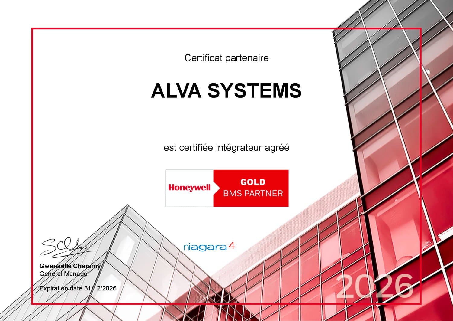 Honeywell Gold BMS Partner · Niagara 4