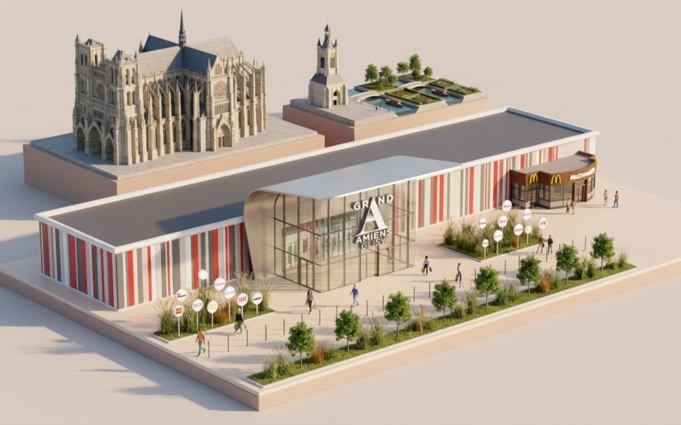 Maqueta 3D — Intermarché